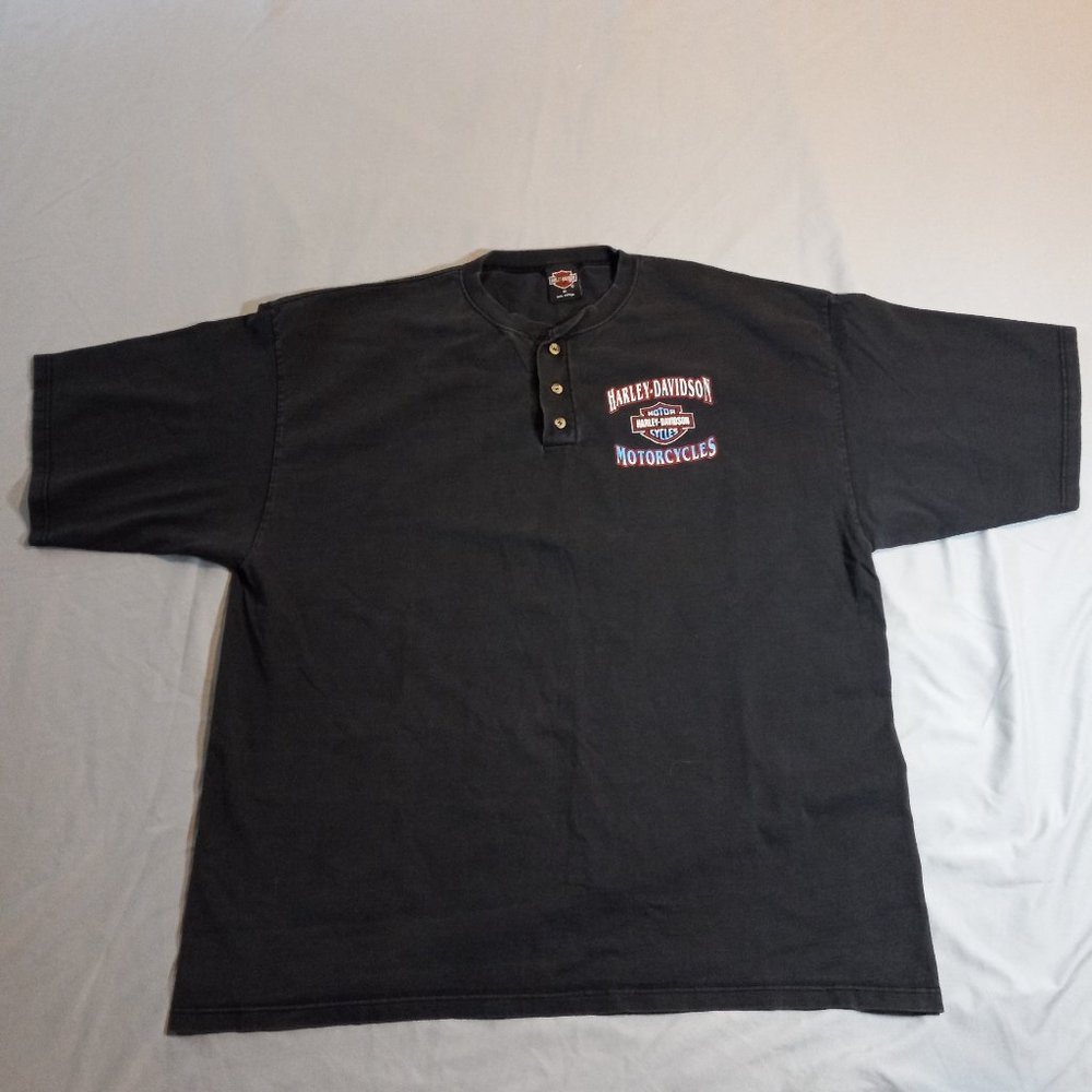 champion harley davidson roswell new mexico button down mens xl 100% cotton